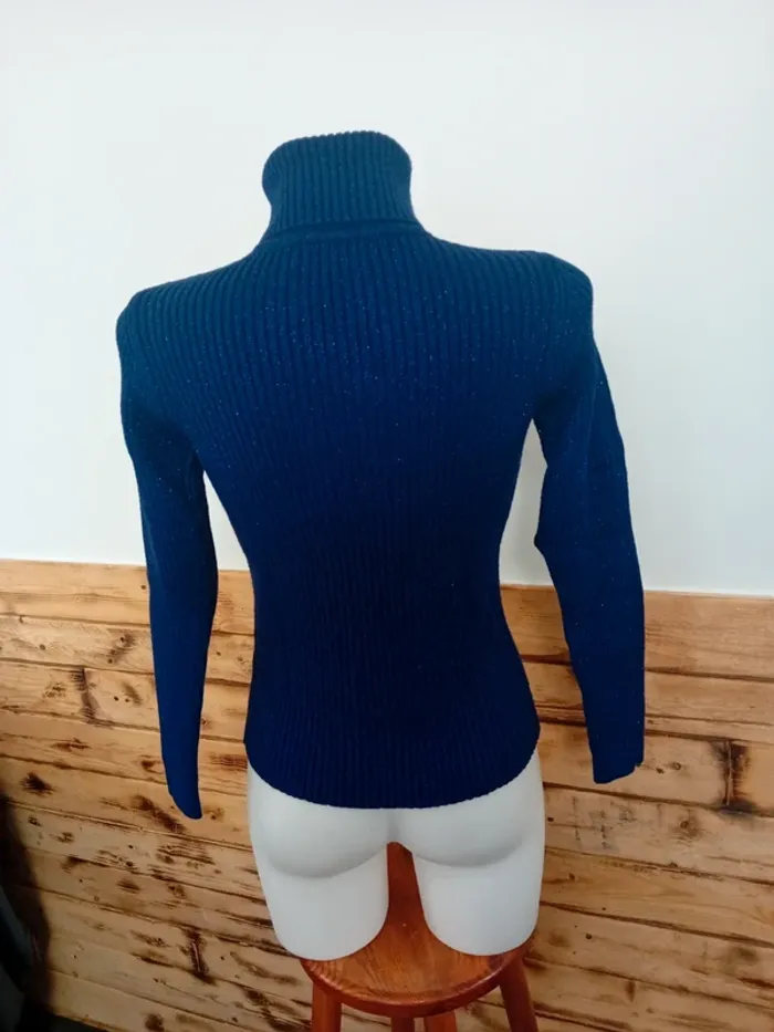 Pull col roulé paillettes - photo numéro 4