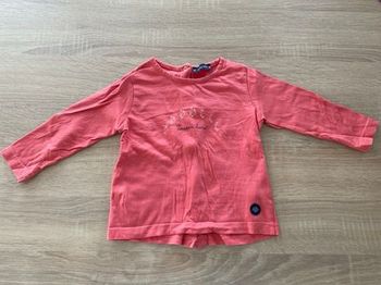 T-shirt manches longues poisson lune 18 mois fille 