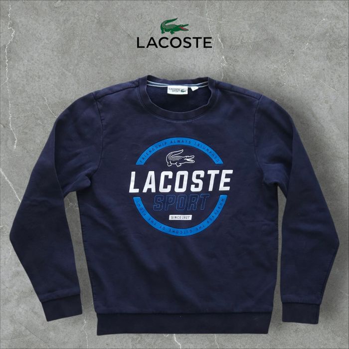 Pull Lacoste Sport Bleu Marine - Taille S FR 3