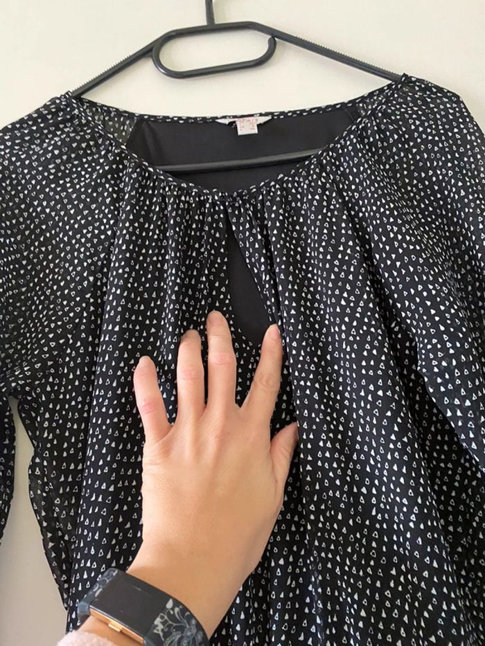 Robe bi matière Esprit Taille 38 - photo numéro 3