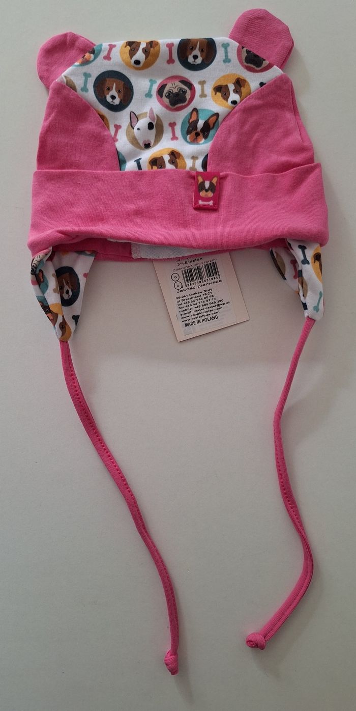 Bonnet imprimé bébé fille