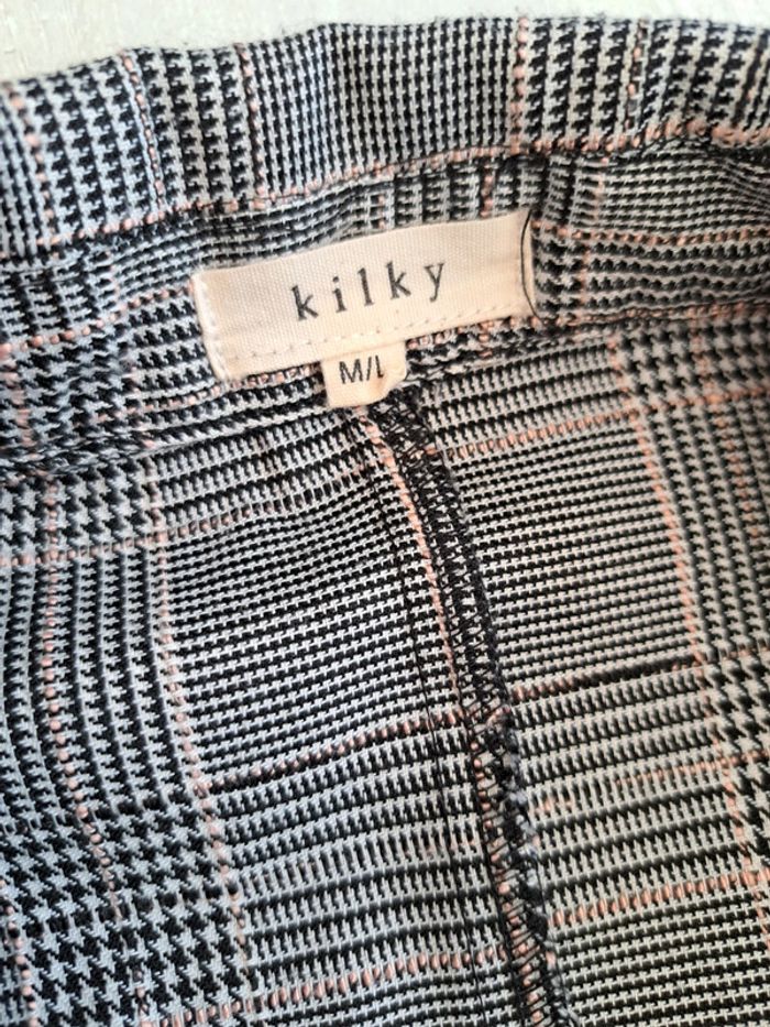 Combishort tailleur Kilky - élégante - taille M/L - Prince de Galles - ceinture - photo numéro 3