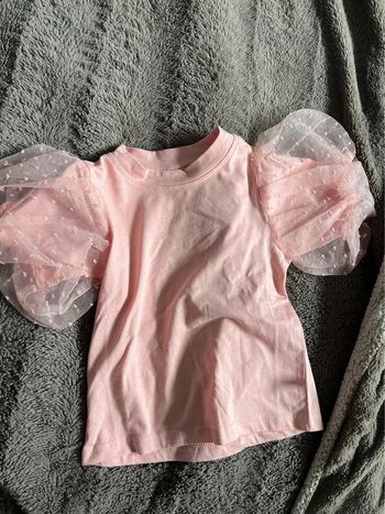 Top avec manches en tulle