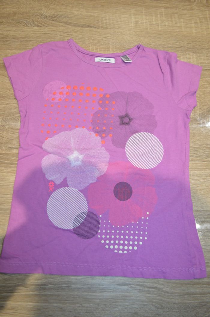 Tee shirt manches courtes Okaidi 8 ans fleurs