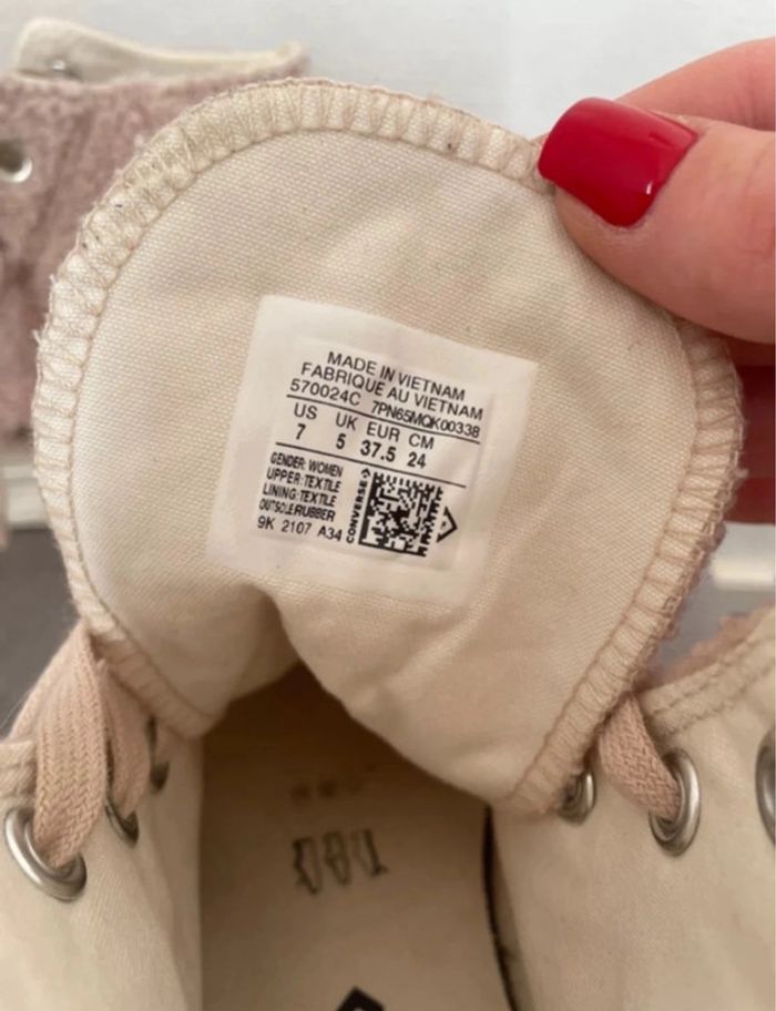 Chaussure baskets converse - taille 37,5 - photo numéro 5