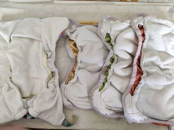 Lot de 4 couches lavables en bon état