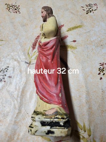 Statuette religion platre 