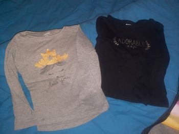 2 tee shirt manches longues 3 ans