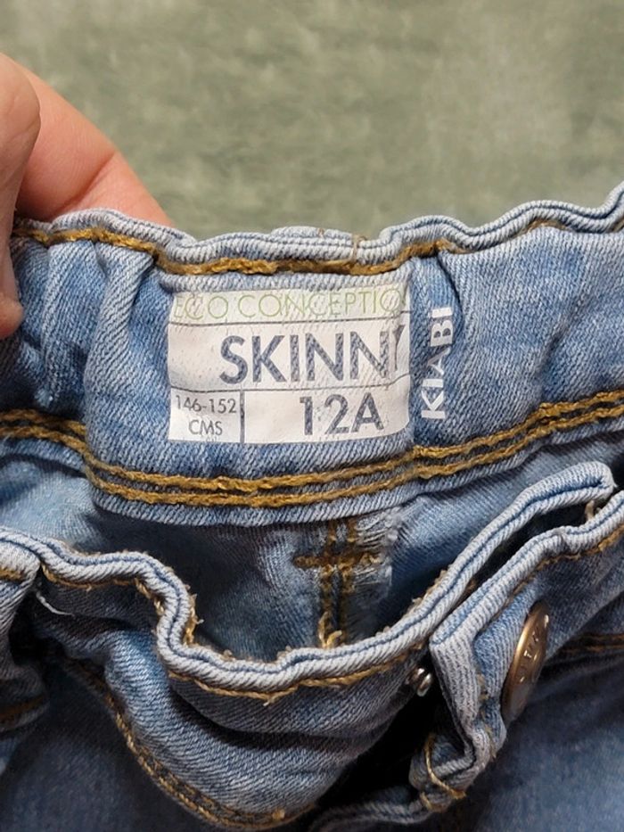 Jeans skinny 12ans, 146-152cm - photo numéro 3