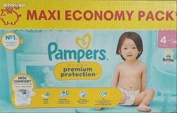 2 cartons Pampers premium taille 4