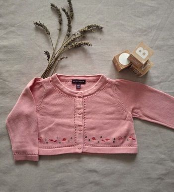 Boléro Sergent Major rose 3 mois