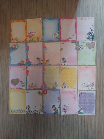 Grand Lot de 28 Feuilles Diddl A6 Vintage