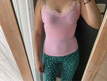 Débardeur rose moulant