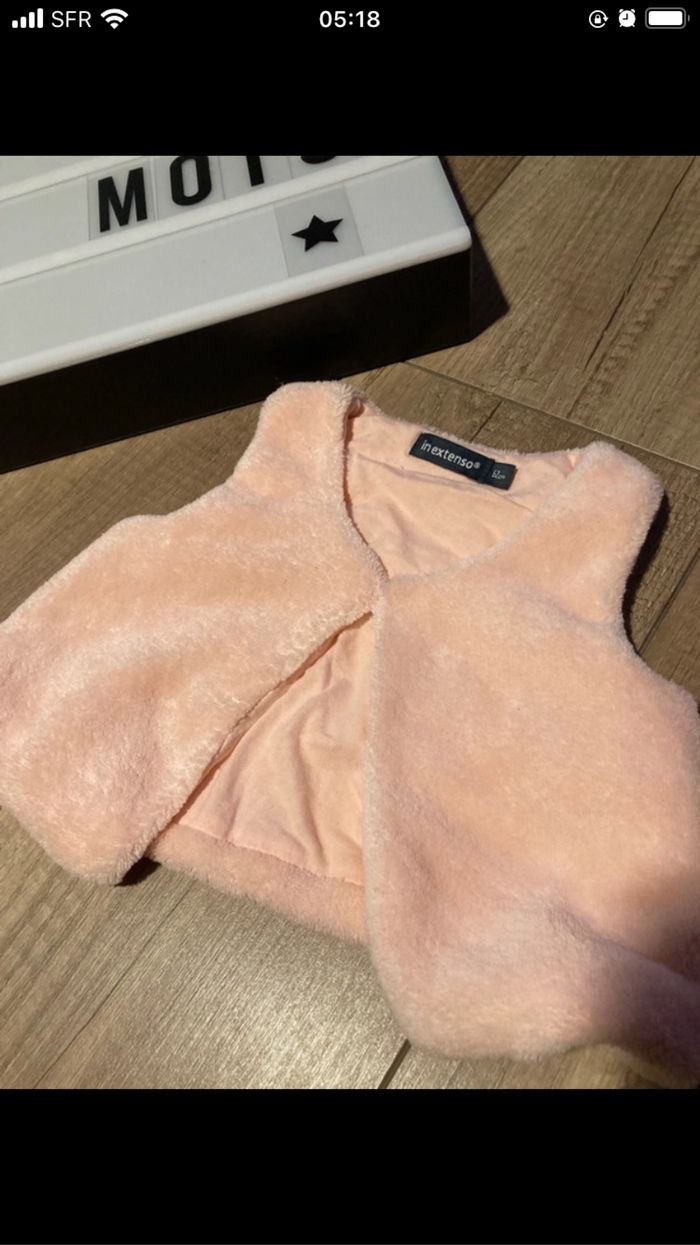 Gilet sans manche rose - photo numéro 2