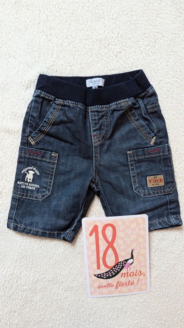 Short bermuda jean 18 mois