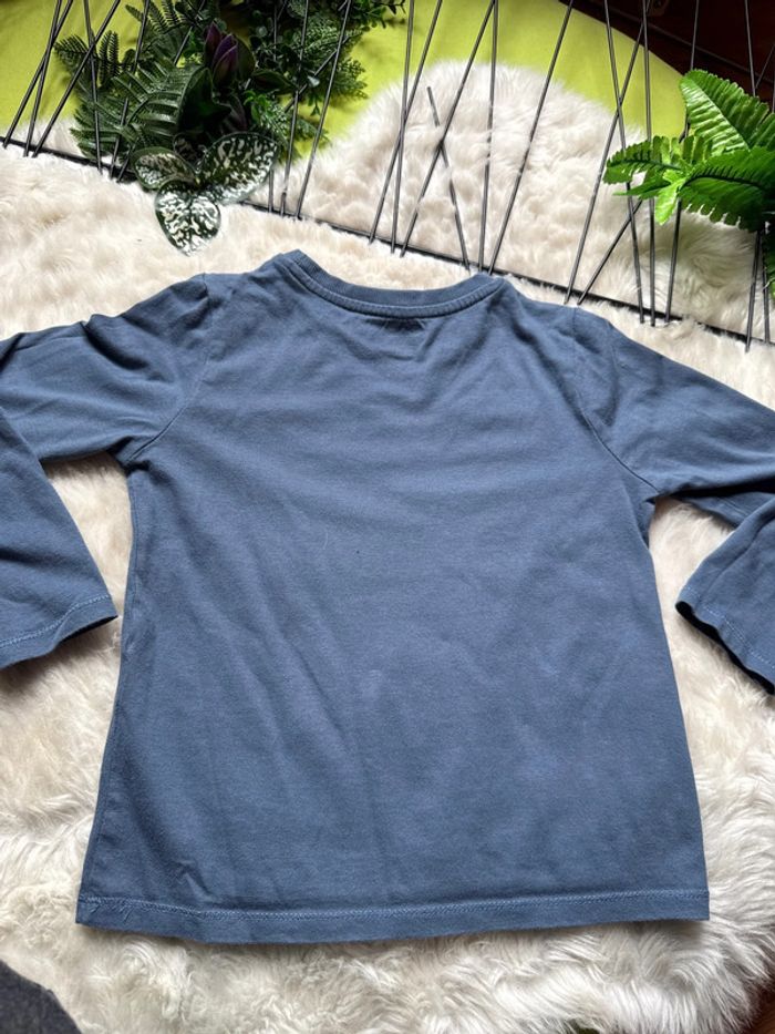 T-shirt manches longue bleu garçon 6 ans - photo numéro 3