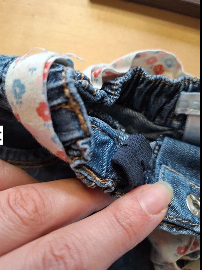 Jupe en jean pour fille taille 12mois marque obaidi très bon état - photo numéro 7