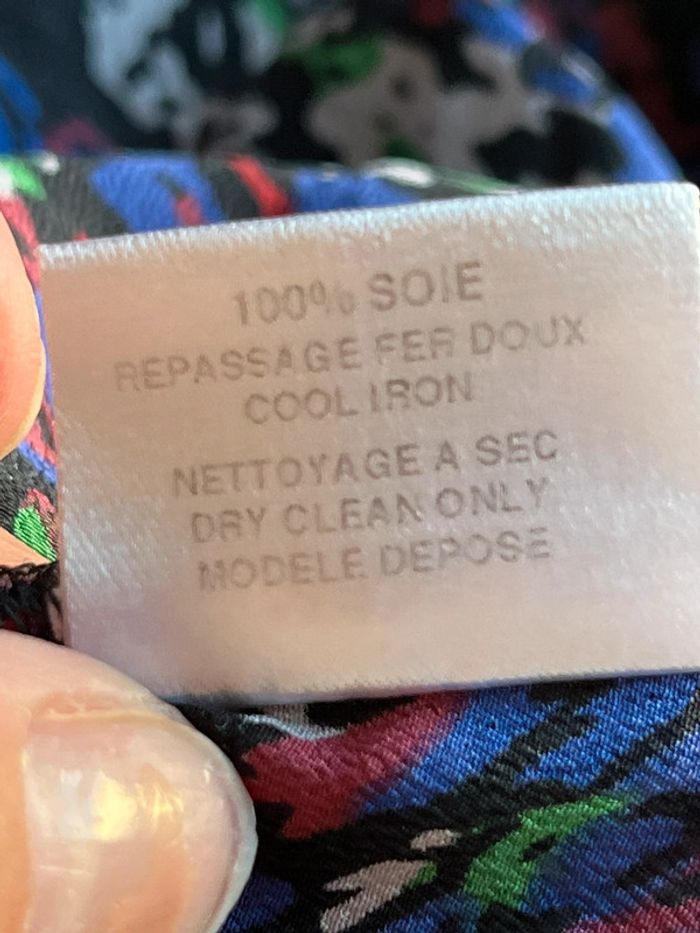 Blouse en soie à motifs Maje S - photo numéro 9