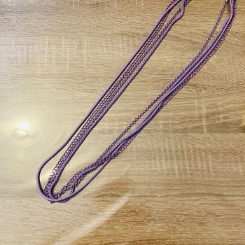 Collier long | mauve 🌿