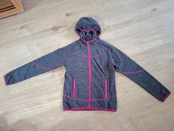 Sweat/pull à capuche polaire gris/rose McKinley 12 ans