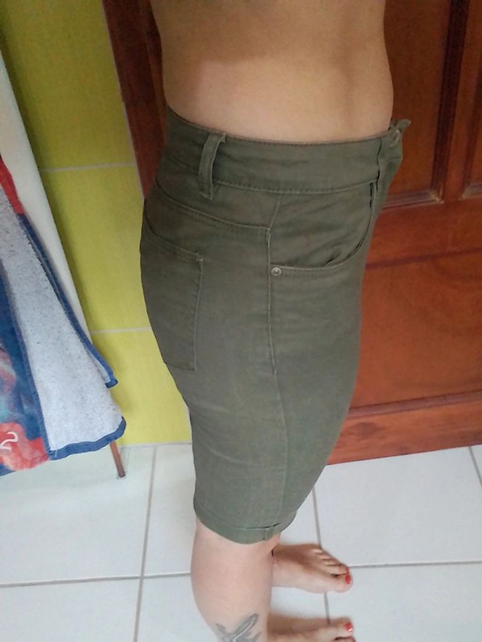 Short femme vert kaki Gémo - photo numéro 4