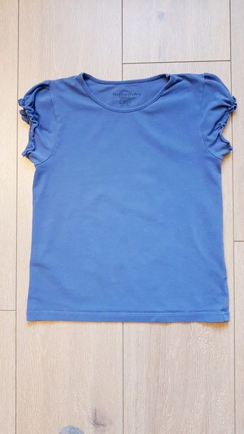 Maillot manche courte bleu. 10 ans fille. Marque Tout compte fait