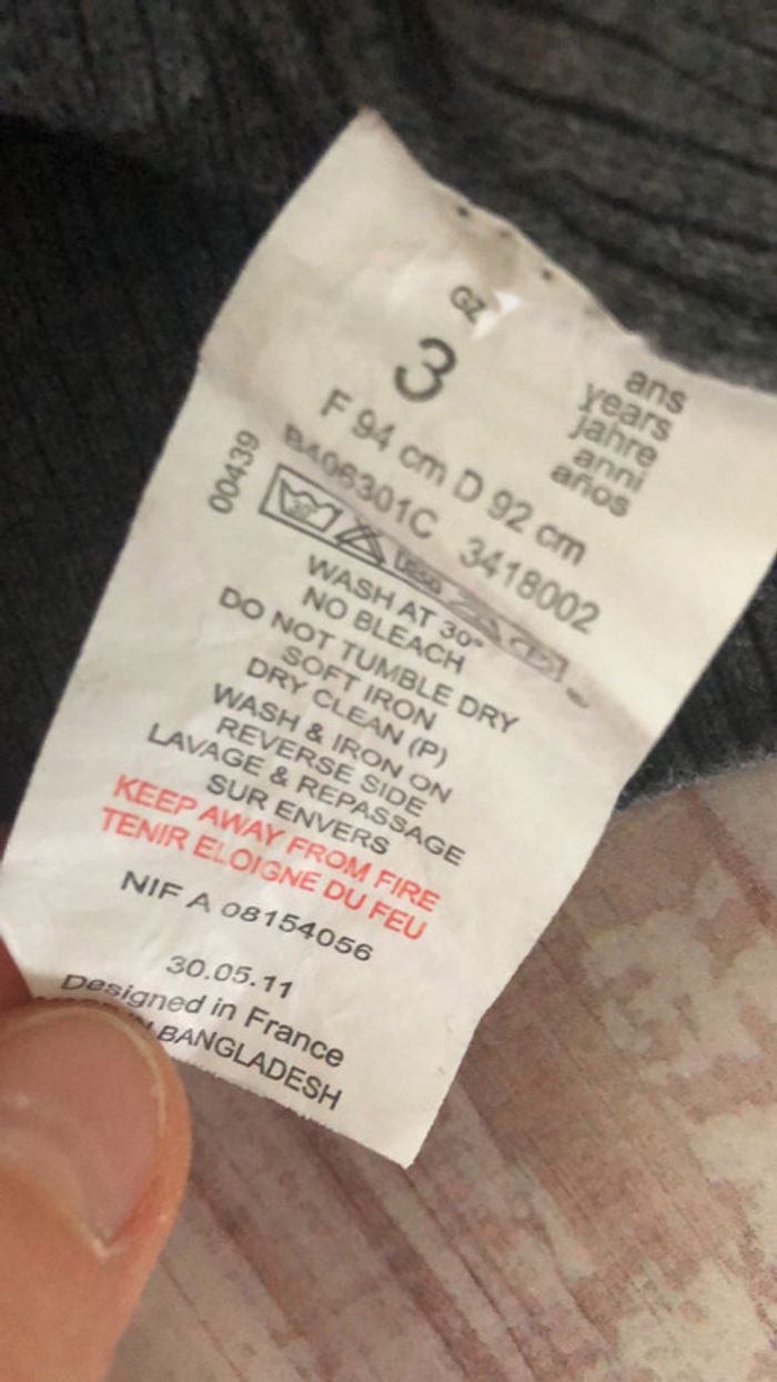 3 pommes - Pull col roulé fille 3ans - photo numéro 7