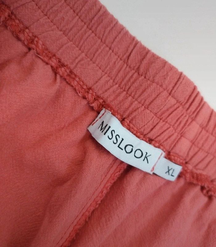 Short fluide jambes larges corail taille élastique XL - photo numéro 2
