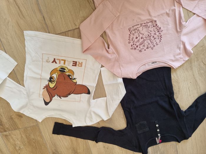 Lot 3 t-shirts fille 6 ans - photo numéro 2