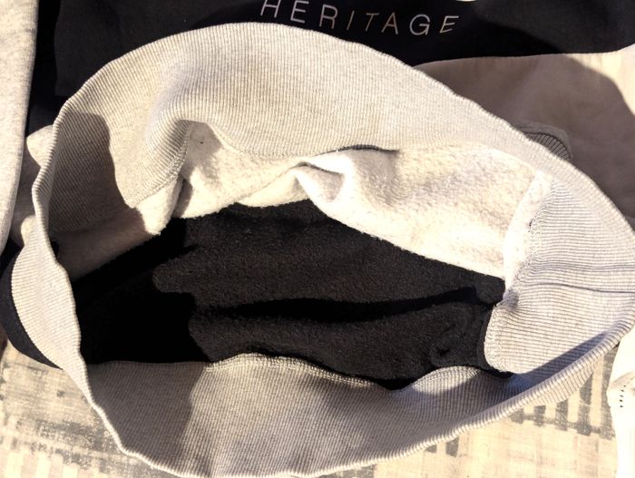 Sweat Ellesse Héritage Noir Gris Blanc 3 Parties Vêtement Tendance Mode Adolescents - photo numéro 8