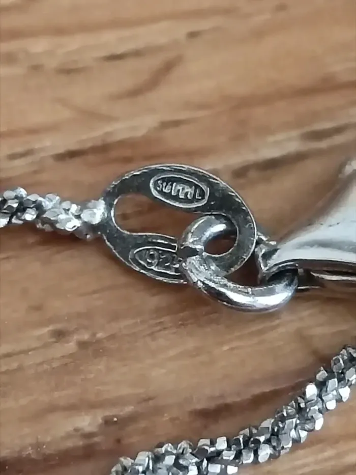 Collier en argent rhodié et zircon - photo numéro 8