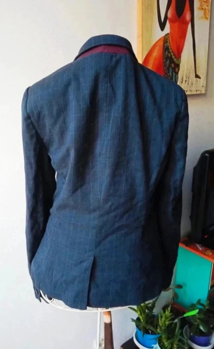 Blazer bleu marine avec épaulettes S 36 Esprit - photo numéro 4