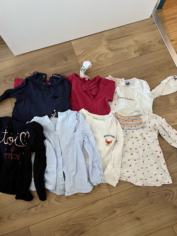 Lot 7 tshirts manches longues 3 ans