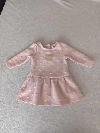 Robe rose pâle 9 mois