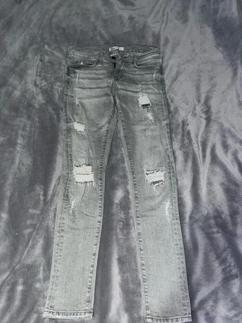 Jeans slim gris homme Zara S