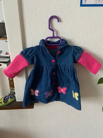 Robe jean avec papillon 