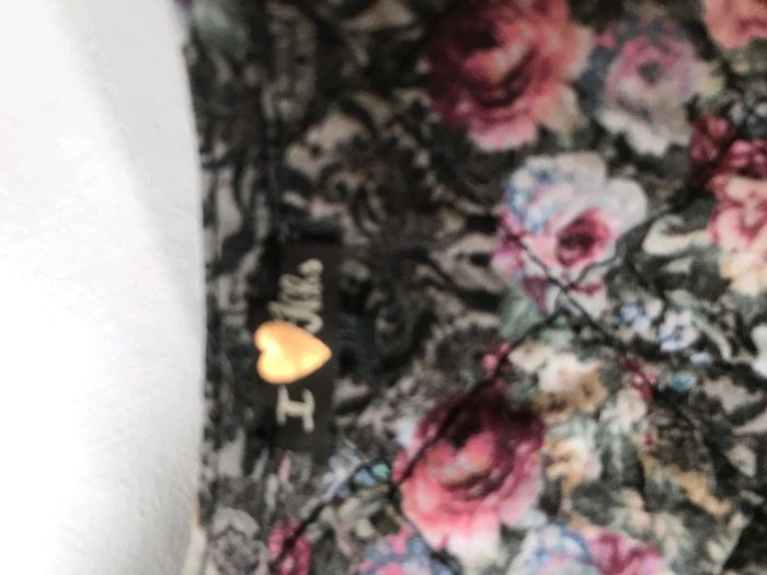 Gilet boléro ikks fleuris intérieur - photo numéro 3