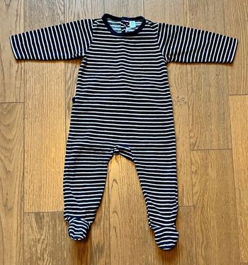 Pyjama en velours à rayures