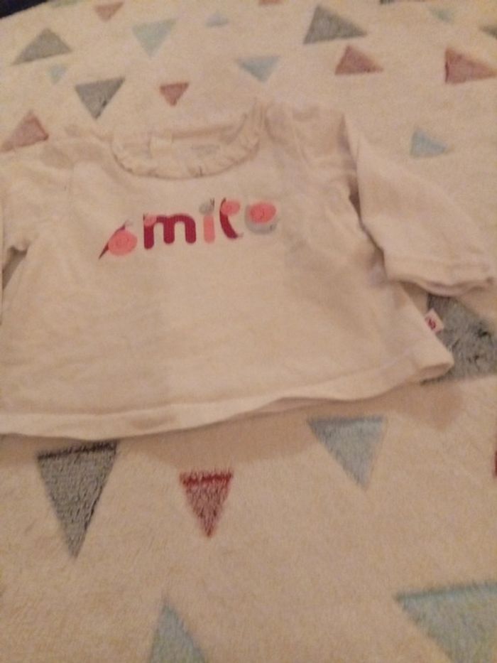 T-shirt blanc smile - photo numéro 3