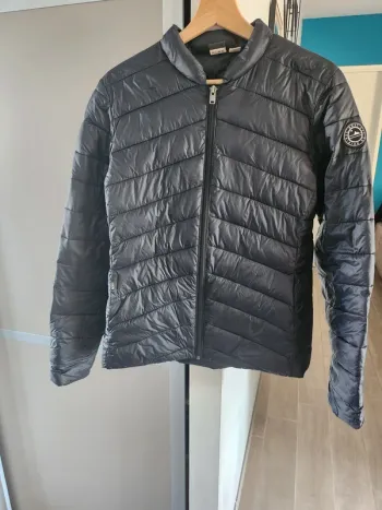 Doudoune fine veste imperméable manteau bleu marine taille S Roxy très bon état