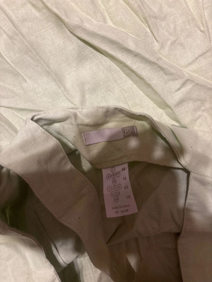 Robe verte lin / coton - photo numéro 3