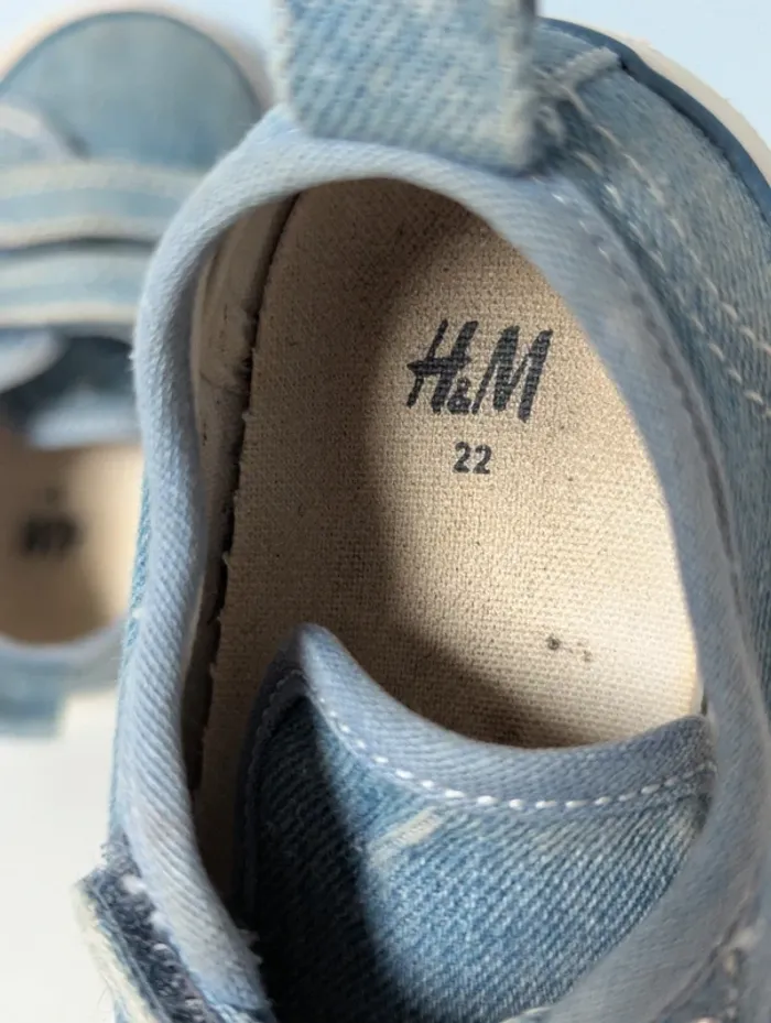 Basket a scratch effet jeans H&M 22 - photo numéro 8