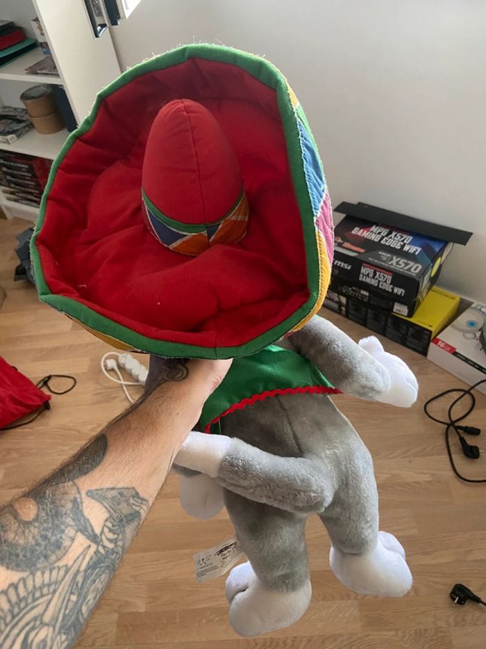 Peluche Tom (Tom & Jerry) Play By Play avec sombrero - photo numéro 4