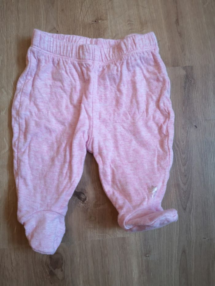 pantalon avec pied rose 3 mois