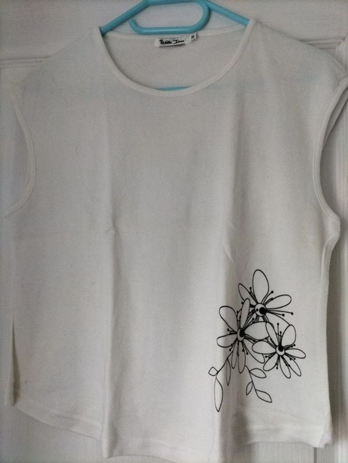 💃Tee-shirt sans manche Blanc 💃