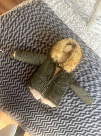 Manteau garçon très chaud fourrée 2 ans