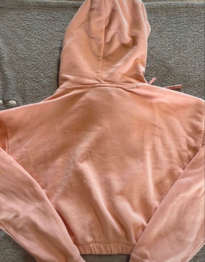 pull crop top à capuche, Champion, rose clair - taille L 🌸 - photo numéro 2