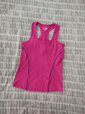 Débardeur rose dos nageur brassière intégrée Puma taille 38