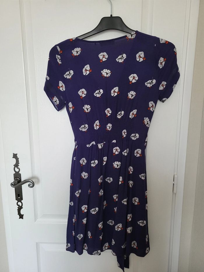 Robe bleue motif fleurs blanches Naf naf - photo numéro 6