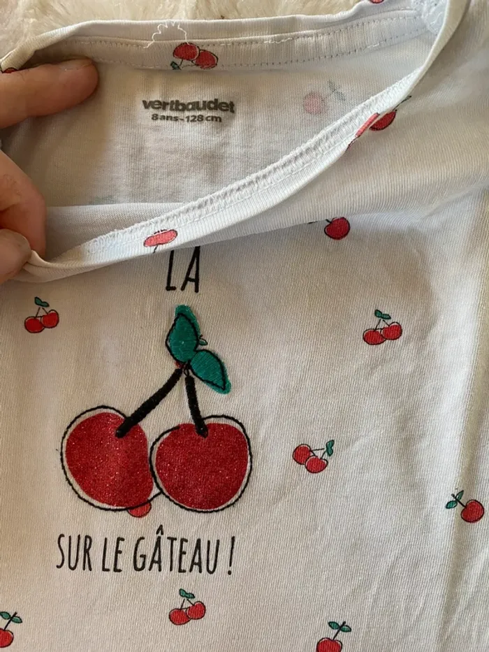 T-Shirt cerises verbaudet - photo numéro 2